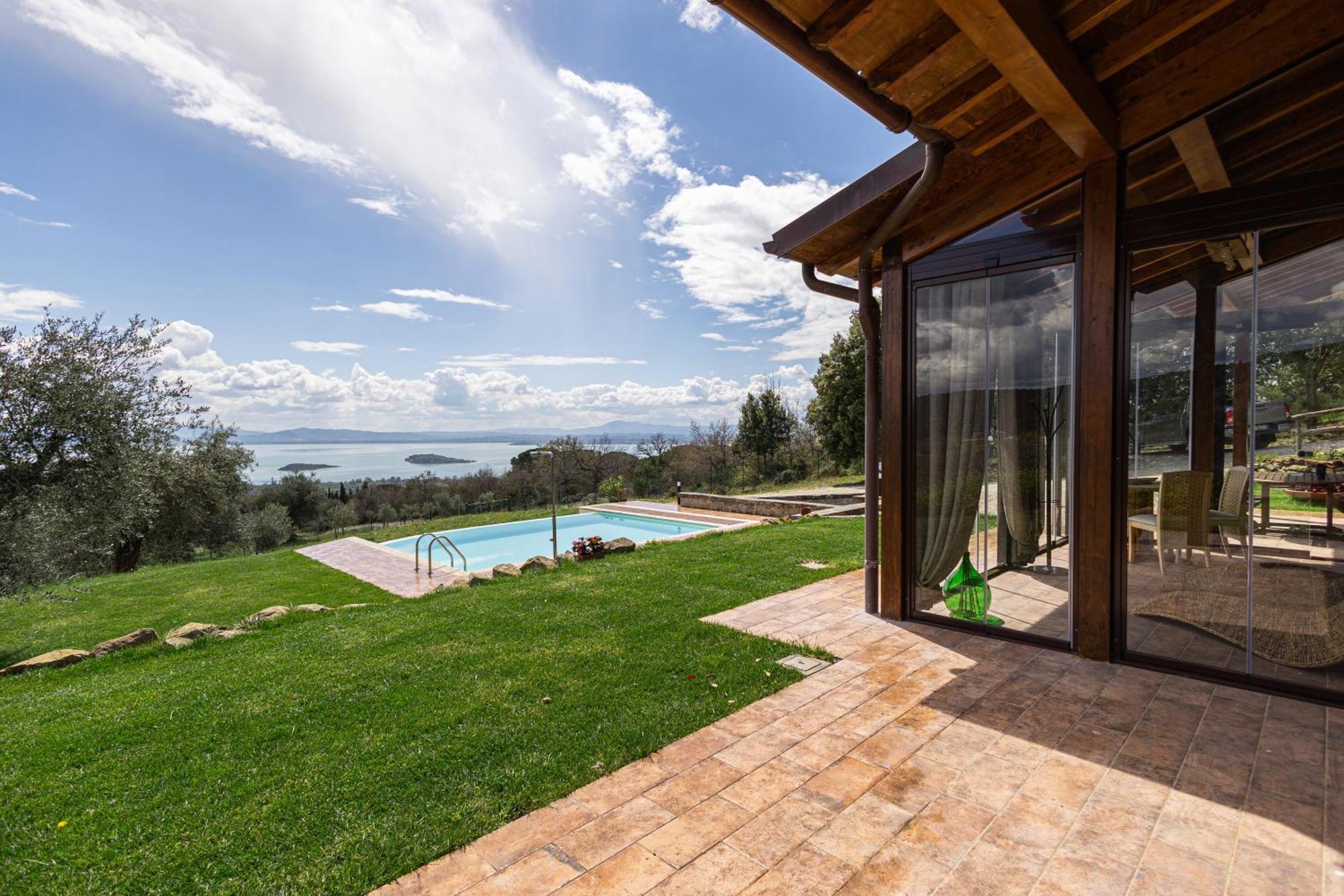 Di Colle In Colle - Country House With Private Pool Villa Tuoro sul Trasimeno Exterior foto