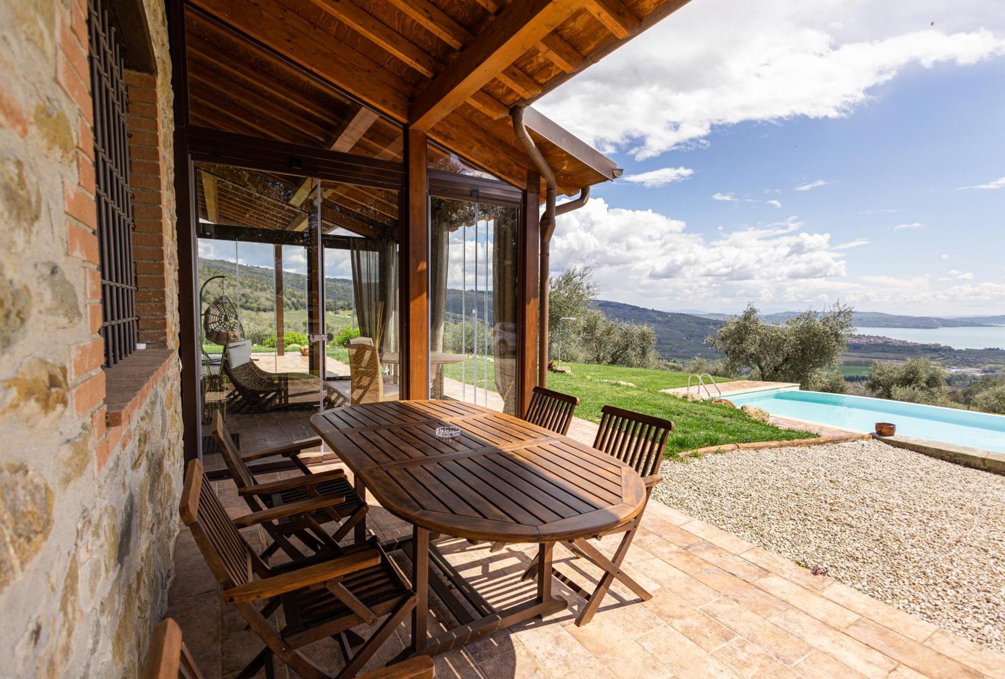 Di Colle In Colle - Country House With Private Pool Villa Tuoro sul Trasimeno Exterior foto