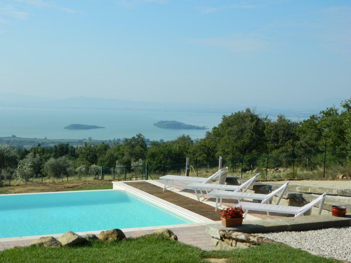 Di Colle In Colle - Country House With Private Pool Villa Tuoro sul Trasimeno Exterior foto